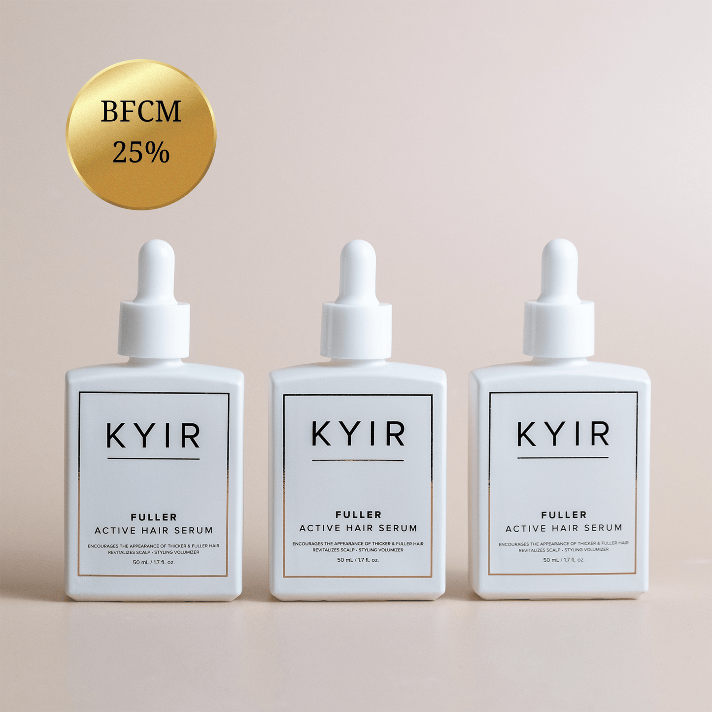 Fuller Active Hair Serum (3 Bottles - 90 Days)